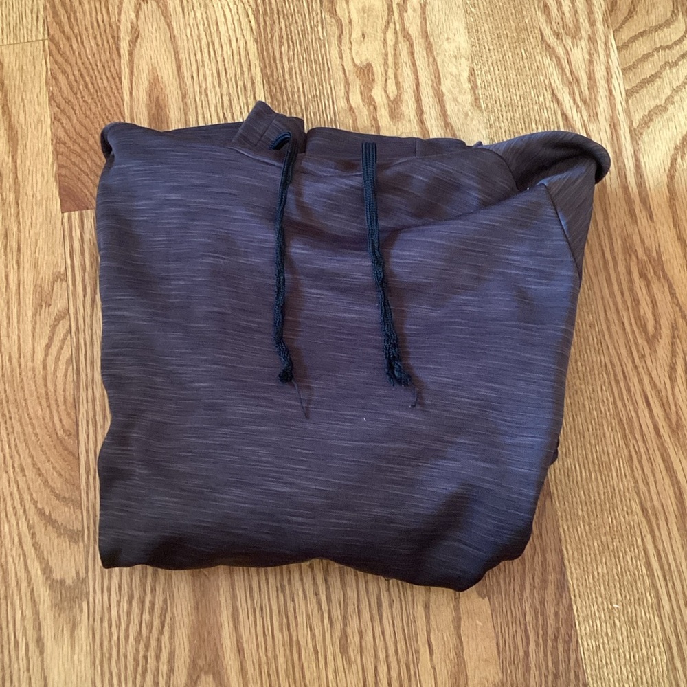 Gray/Black Hoodie with Drawstrings